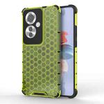 For OPPO Reno11 F Shockproof Honeycomb Phone Case(Green)
