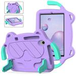 For Sumsung Galaxy Tab A 8.4 2020 T307/T307u Ice Baby EVA Shockproof Hard PC Tablet Case(Light Purple+Mint Green)