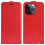 For iPhone 15 Pro R64 Texture Single Vertical Flip Leather Phone Case(Red)