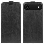 For iPhone 17 Air R64 Texture Single Vertical Flip Leather Phone Case(Black)