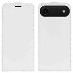 For iPhone 17 Air R64 Texture Single Vertical Flip Leather Phone Case(White)