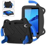 For Huawei MediaPad M5 Lite 8.0 Ice Baby EVA Shockproof Hard PC Tablet Case(Black+Blue)