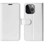 For iPhone 15 Pro R64 Texture Horizontal Flip Leather Phone Case(White)