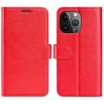 For iPhone 15 Pro R64 Texture Horizontal Flip Leather Phone Case(Red)