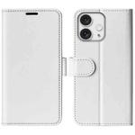 For iPhone 16 Pro R64 Texture Horizontal Flip Leather Phone Case(White)