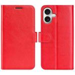 For iPhone 17 R64 Texture Horizontal Flip Leather Phone Case(Red)