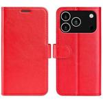 For iPhone 17 Pro R64 Texture Horizontal Flip Leather Phone Case(Red)
