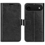 For iPhone 17 Air R64 Texture Horizontal Flip Leather Phone Case(Black)