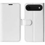 For iPhone 17 Air R64 Texture Horizontal Flip Leather Phone Case(White)