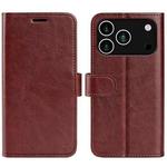 For iPhone 17 Pro Max R64 Texture Horizontal Flip Leather Phone Case(Brown)