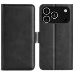 For iPhone 17 Pro Max Dual-side Magnetic Buckle Horizontal Flip Leather Phone Case(Black)