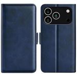 For iPhone 17 Pro Max Dual-side Magnetic Buckle Horizontal Flip Leather Phone Case(Dark Blue)