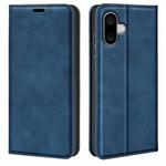 For iPhone 16 Pro Retro-skin  Magnetic Suction Leather Phone Case(Dark Blue)