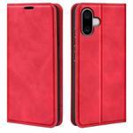 For iPhone 16 Pro Retro-skin  Magnetic Suction Leather Phone Case(Red)