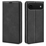 For iPhone 17 Air Retro-skin  Magnetic Suction Leather Phone Case(Black)