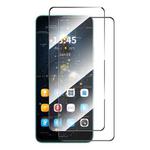 For Redmi Note 14S 4G 2pcs ENKAY Hat-Prince Full Glue High Aluminum-silicon Tempered Glass Film