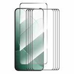 For Xiaomi 14 5pcs ENKAY Hat-Prince Full Glue High Aluminum-silicon Tempered Glass Film
