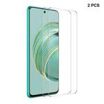 For Huawei Nova 10z 2pcs ENKAY 0.26mm 9H 2.5D High Aluminum-silicon Tempered Glass Film