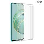 For Huawei Nova 10z 5pcs ENKAY 0.26mm 9H 2.5D High Aluminum-silicon Tempered Glass Film