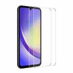 For Samsung Galaxy A25 5G 2pcs ENKAY 0.26mm 9H 2.5D High Aluminum-silicon Tempered Glass Film