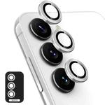 For Samsung Galaxy S23 FE 5G ENKAY Hat-Prince 9H Rear Camera Lens Aluminium Alloy Tempered Glass Film(Silver)