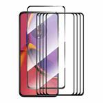 For Motorola Moto G84 5pcs ENKAY Full Glue High Aluminum-silicon Tempered Glass Film