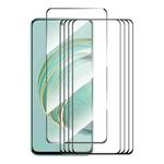 For Huawei nova 10z 5pcs ENKAY Full Glue High Aluminum-silicon Tempered Glass Film