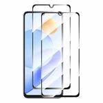For Honor Play7T / Play6T 2pcs ENKAY Full Glue High Aluminum-silicon Tempered Glass Film