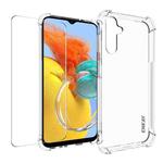 For Smausng Galaxy M14 ENKAY Transparent TPU Shockproof Phone Case with Glass Film