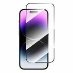 For iPhone 15 Pro ENKAY Full Glue High Aluminum-silicon Tempered Glass Film