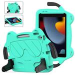 For iPad 10.2 2019 / 2020 / 2021 Ice Baby EVA Shockproof Hard PC Tablet Case(Mint Green+Black)