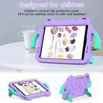 For iPad 10.2 2019 / 2020 / 2021 Ice Baby EVA Shockproof Hard PC Tablet Case(Lighte Purple+Mint Green)