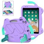 For iPad Pro 10.5 / Air 3 10.5 2019 Ice Baby EVA Shockproof Hard PC Tablet Case(Lighte Purple+Mint Green)