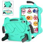 For iPad Air 11 2024 Ice Baby EVA Shockproof Hard PC Tablet Case(Mint Green+Black)