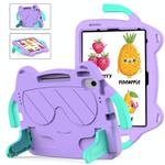 For iPad Air 11 2024 / 2025 Ice Baby EVA Shockproof Hard PC Tablet Case(LightePurple+Mint Green)