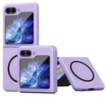 For Samsung Galaxy Z Flip7 5G Skin Feel Magnetic MagSafe Shockproof Phone Case(Purple)