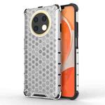 For Huawei Y91 Shockproof Honeycomb Phone Case(White)