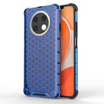 For Huawei Y91 Shockproof Honeycomb Phone Case(Blue)