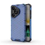 For Huawei Pura 70 Shockproof Honeycomb Phone Case(Blue)