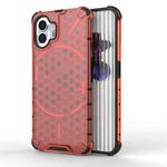 For Nothing Phone 2 Shockproof Honeycomb Phone Case(Red)