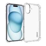 For iPhone 16 Plus ENKAY Hat-Prince Transparent TPU Shockproof Phone Case