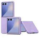 For Samsung Galaxy Z Flip7 5G Skin Feel Electroplating PC Shockproof Phone Case(Purple)