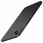 For iPhone 15 Plus  MOFI Fandun Series Frosted PC Ultra-thin All-inclusive Phone Case(Black)