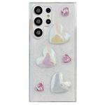 For Samsung Galaxy S23 Ultra 5G Love Epoxy TPU Protective Case(Pink)