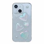 For iPhone 14 Love Epoxy TPU Phone Case(Transparent)