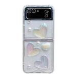 For Samsung Galaxy Z Flip5 Love Epoxy TPU Phone Case(Transparent)