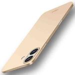 For iPhone 16 Plus MOFI Frosted PC Ultra-thin Hard Phone Case(Gold)