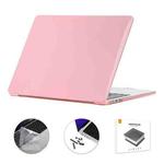 For MacBook Air 15.3 A2941 ENKAY US Version 3 in 1 Crystal Protective Case with TPU Keyboard Film & Anti-dust Plugs(Pink)