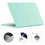 For MacBook Air 15.3 A2941 ENKAY US Version 3 in 1 Matte Protective Case with TPU Keyboard Film & Anti-dust Plugs(Light Green)