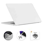 For MacBook Air 15.3 A2941 ENKAY US Version 3 in 1 Matte Protective Case with TPU Keyboard Film & Anti-dust Plugs(White)